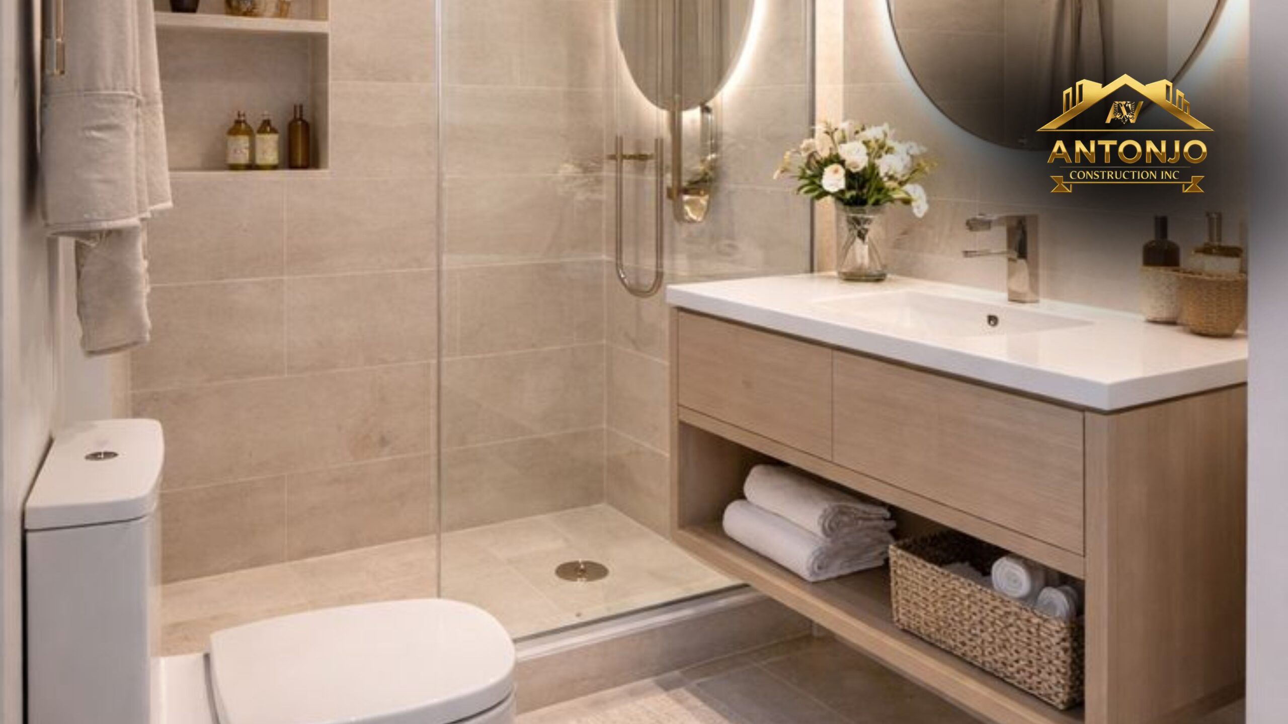 Bathroom remodel cost example for a home in Putnam County, NY