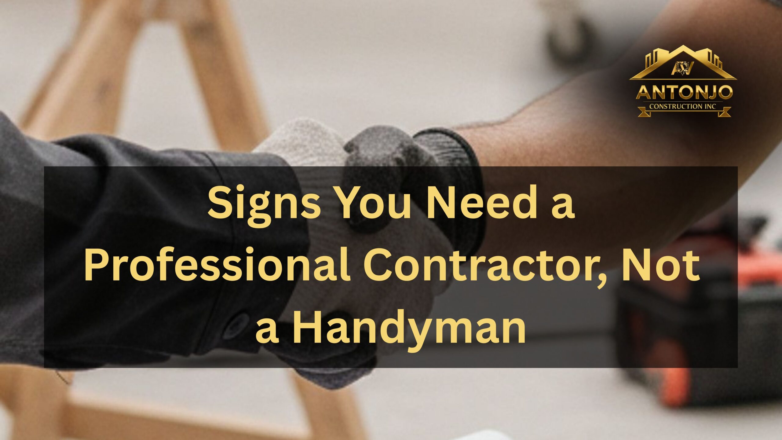 Professional contractor vs handyman for home remodeling projects